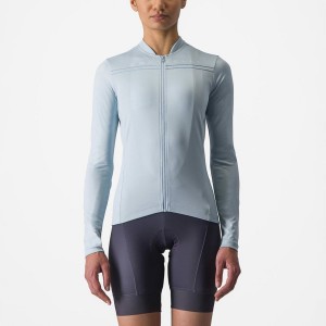 Castelli ANIMA 4 LONG SLEEVE Mez Női Kék | BFXHVMP-24