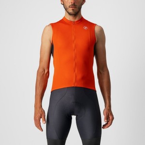 Castelli ENTRATA VI SLEEVELESS Mez Férfi Piros Sötétszürke Fehér | POSDYUH-53