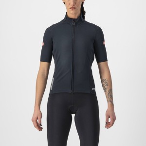 Castelli PERFETTO RoS 2W WIND Kabát Női Fekete | TMRPFDQ-65