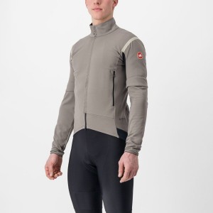 Castelli PERFETTO RoS 2 CONVERTIBLE Kabát Férfi Szürke Khaki Szürke | AWFRCDO-03