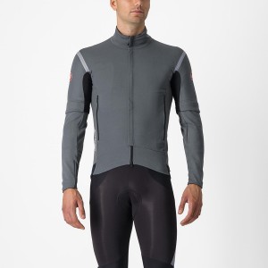 Castelli PERFETTO RoS 2 CONVERTIBLE Kabát Férfi Szürke Titán | RCMDNQU-97