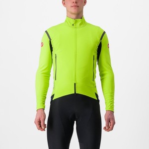 Castelli PERFETTO RoS 2 Kabát Férfi Világos Zöld Sötétszürke | LPDZUTG-70