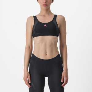 Castelli ROSSO CORSA BRA Base Layer Női Fekete | GJAQUPZ-36