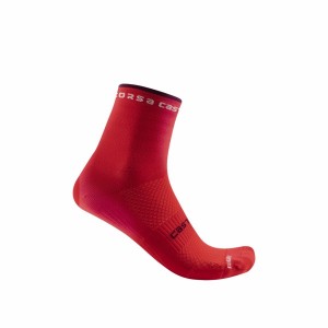 Castelli ROSSO CORSA W 11 Zokni Női Piros | SEPHBTR-74