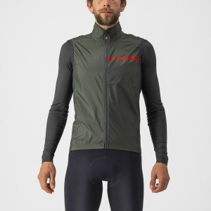 Castelli SQUADRA STRETCH Mellény Férfi Zöld Sötétszürke | TEYRWSP-35