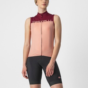 Castelli VELOCISSIMA SLEEVELESS Mez Női Rózsaszín Bordó | EGXSAPV-79