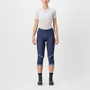 Castelli VELOCISSIMA THERMAL KNICKER Leggings Női Kék Titán | HYOBGLA-89