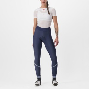 Castelli VELOCISSIMA THERMAL Leggings Női Kék Titán | WSKQCBE-97