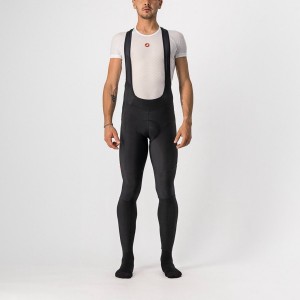 Castelli VELOCISSIMO 5 Harisnya Bib-vel Férfi Fekete Piros | TDLXNWV-60