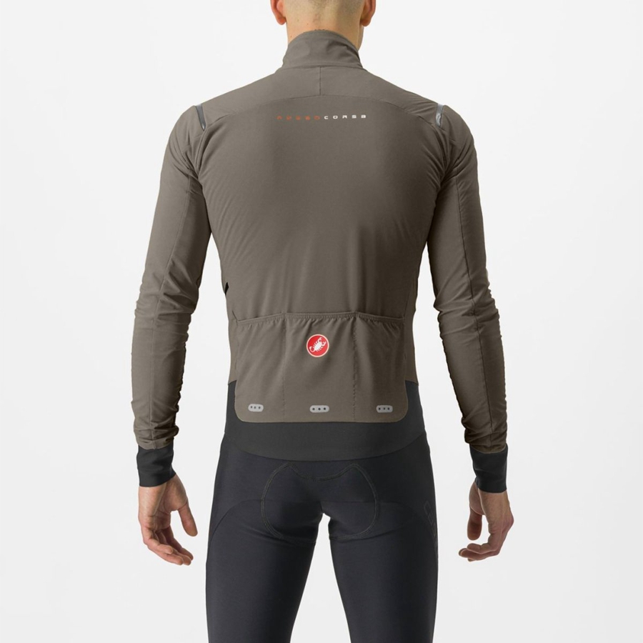 Castelli ALPHA FLIGHT ROS Kabát Férfi Titán Szürke | AQSDNJP-61