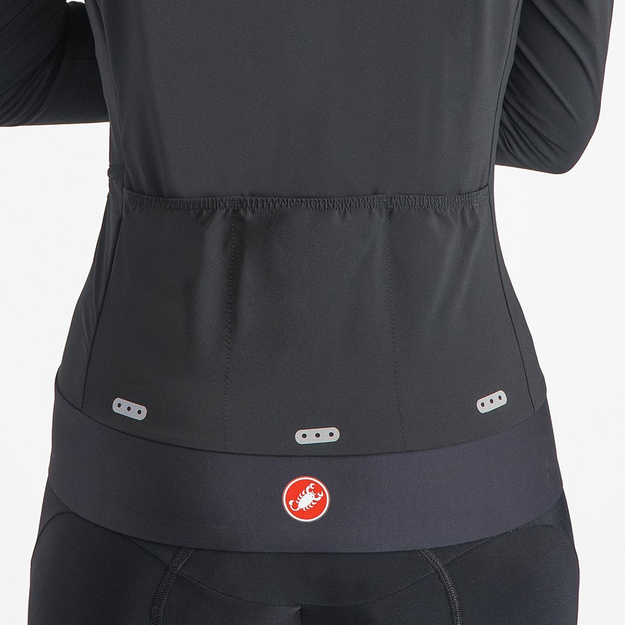 Castelli ALPHA FLIGHT ROS W Kabát Női Fekete Fekete | UDIPEQO-32