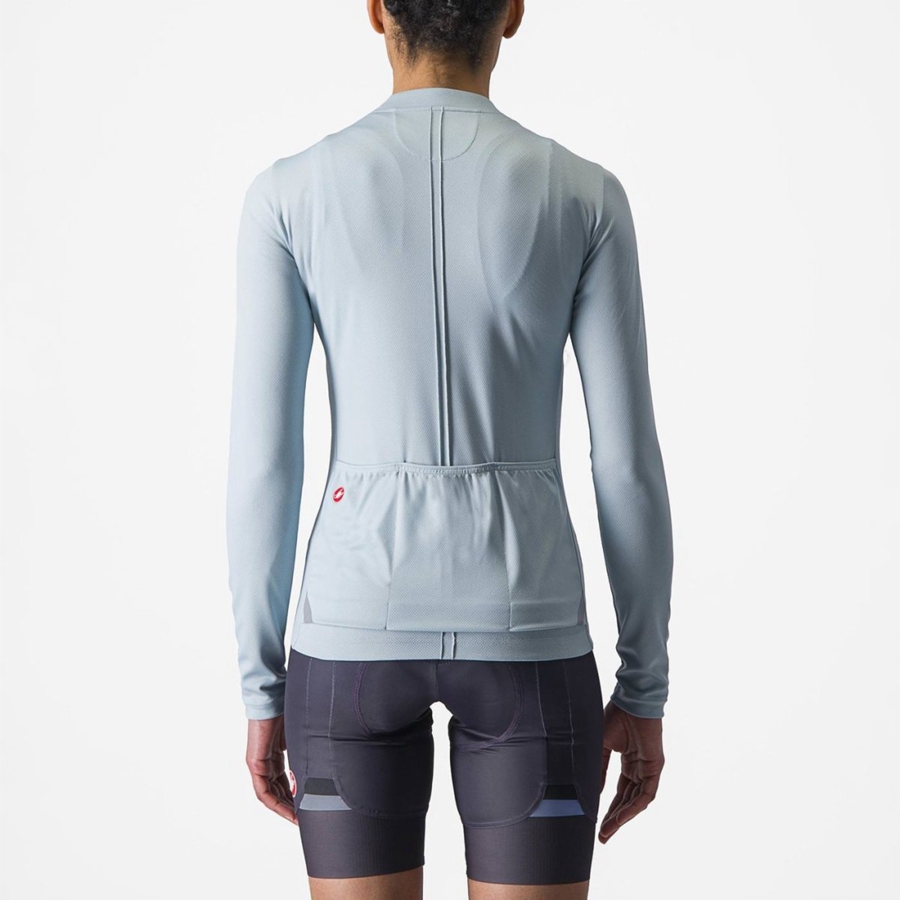 Castelli ANIMA 4 LONG SLEEVE Mez Női Kék | BFXHVMP-24