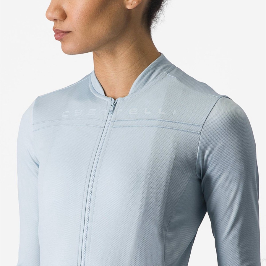 Castelli ANIMA 4 LONG SLEEVE Mez Női Kék | BFXHVMP-24