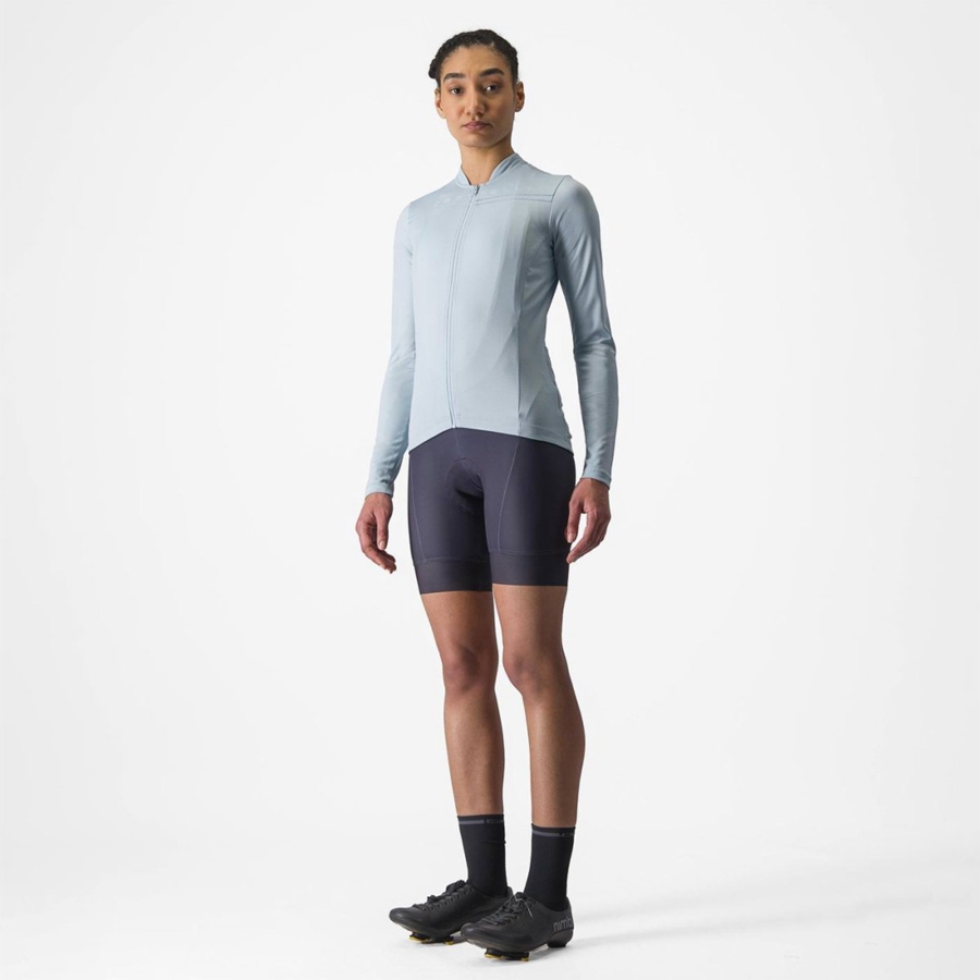 Castelli ANIMA 4 LONG SLEEVE Mez Női Kék | BFXHVMP-24