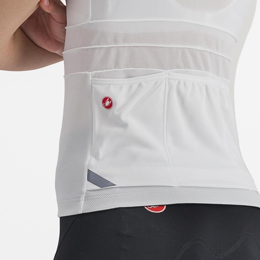 Castelli ANIMA 4 SLEEVELESS Mez Női Fehér Fekete | DMKTLGO-61