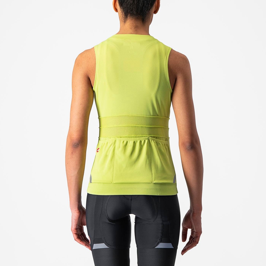 Castelli ANIMA 4 SLEEVELESS Mez Női Világos Zöld | ZNAVDEX-53