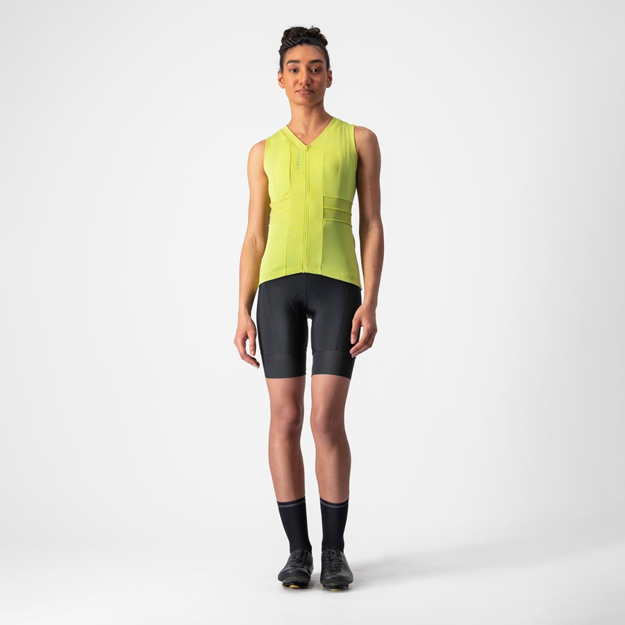 Castelli ANIMA 4 SLEEVELESS Mez Női Világos Zöld | ZNAVDEX-53