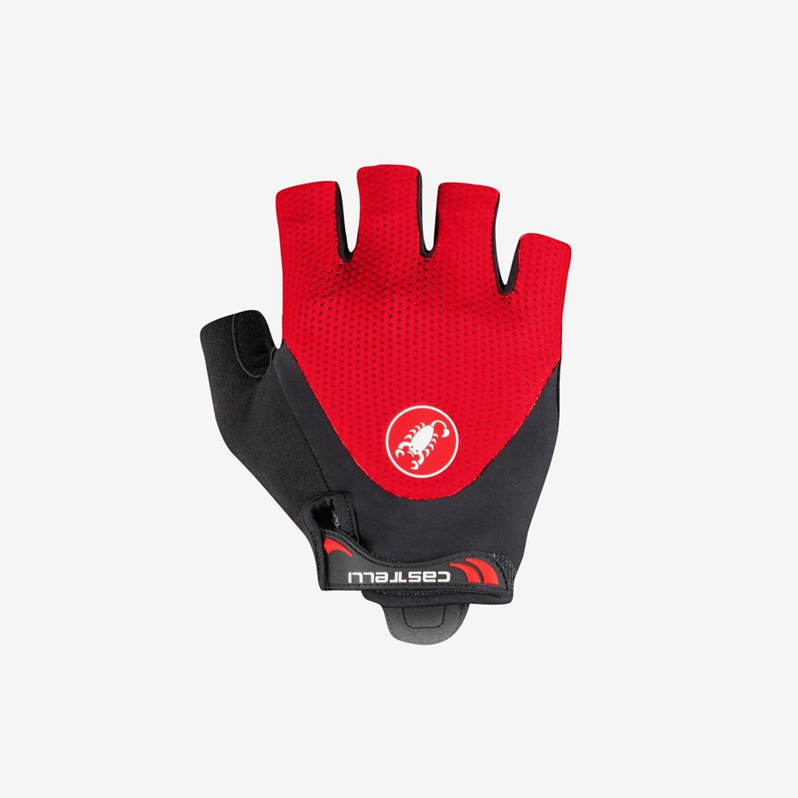 Castelli ARENBERG GEL 2 Kesztyű Férfi Piros | EBTSZXO-68