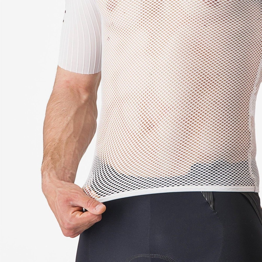 Castelli BOLERO SS Base Layer Férfi Fehér | QSHUWRO-29