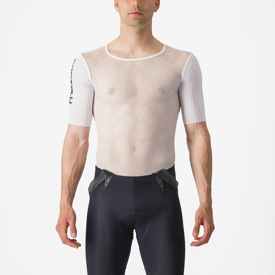 Castelli BOLERO SS Base Layer Férfi Fehér | QSHUWRO-29