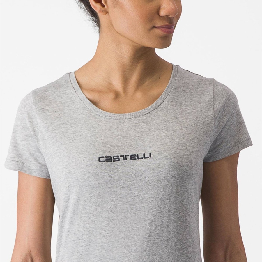 Castelli CASTELLI CLASSICO W TEE Casual Női Világos Szürke | SKEAHGX-25