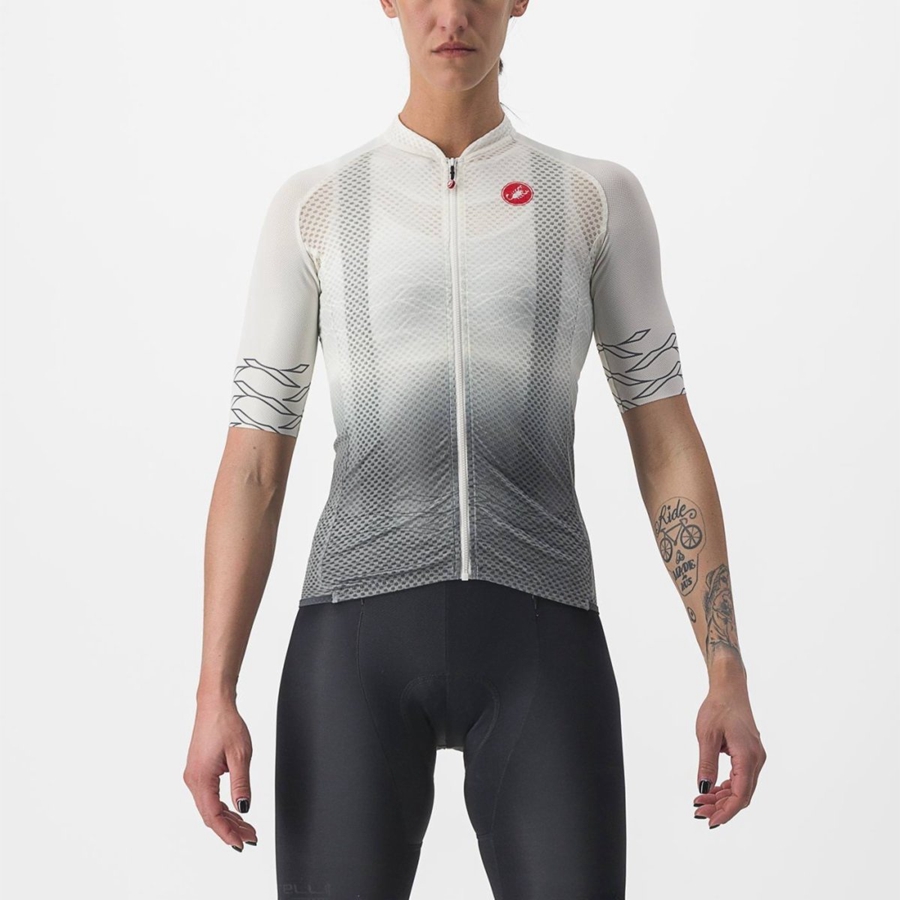 Castelli CLIMBER\'S 2.0 W Mez Női Fehér Olivazöld | ASXVTUJ-83