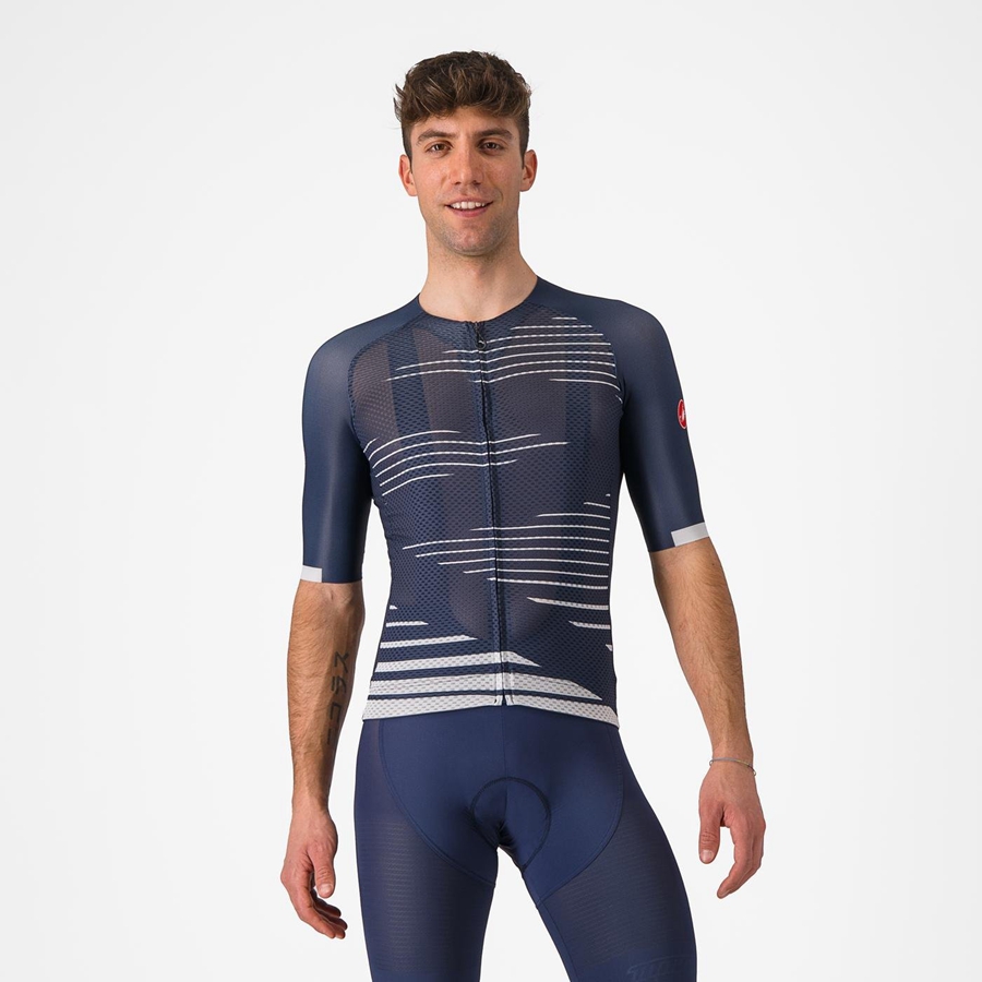 Castelli CLIMBER\'S 4.0 Mez Férfi Kék Titán Szürke | BOXUPCL-46