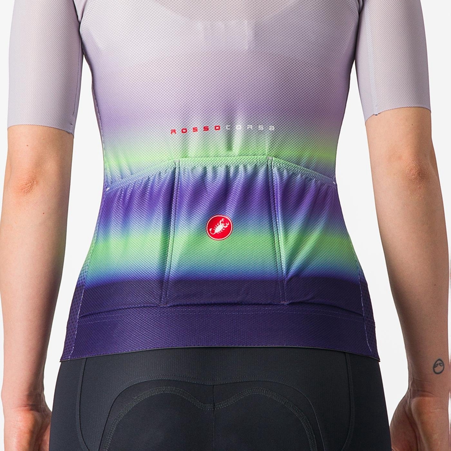 Castelli CLIMBER'S 4.0 W Mez Női Lila Fehér Zöld Sötétlila | YKWZALH-29