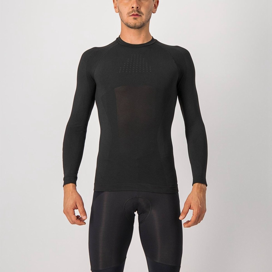 Castelli CORE SEAMLESS Base Layer Férfi Fekete | EHCTSVQ-67