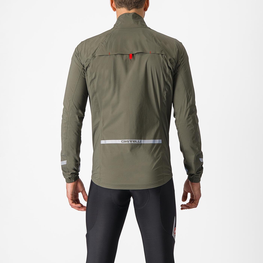 Castelli EMERGENCY 2 RAIN Védelem Férfi Zöld | LECTFJP-32