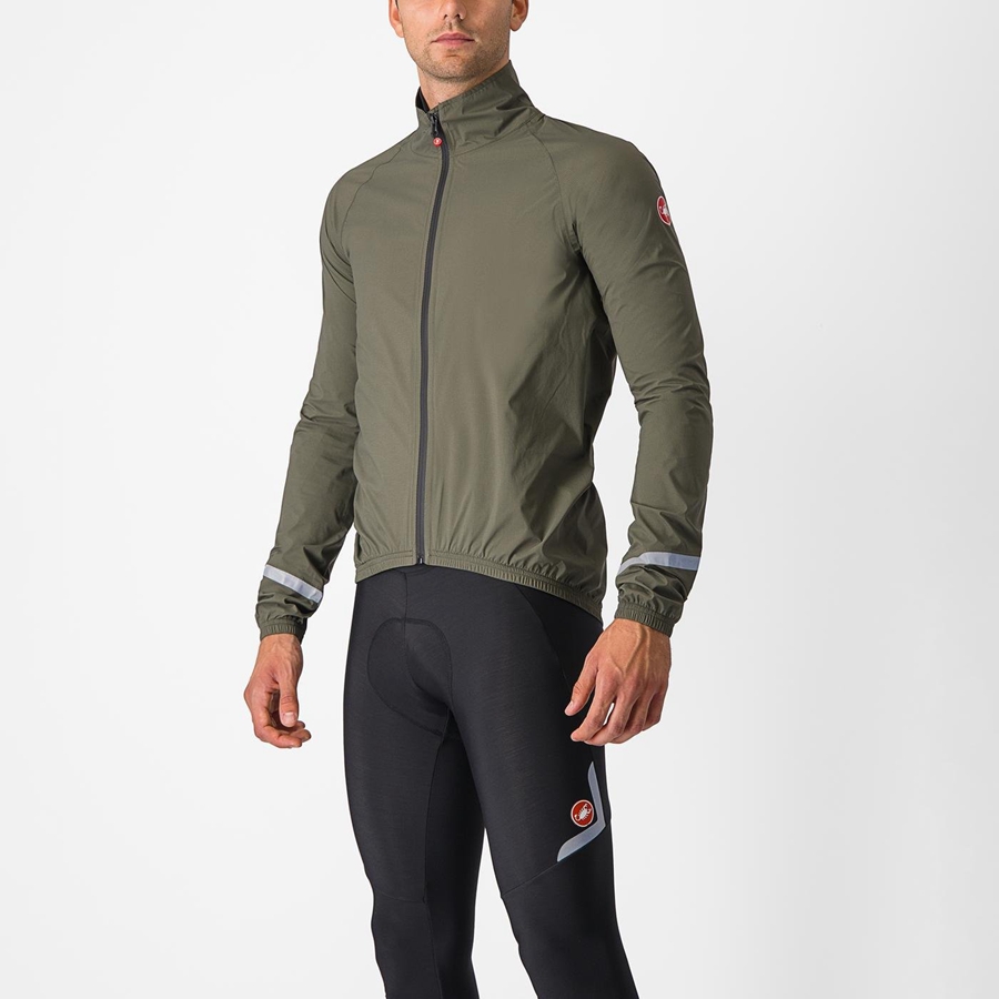 Castelli EMERGENCY 2 RAIN Védelem Férfi Zöld | LECTFJP-32