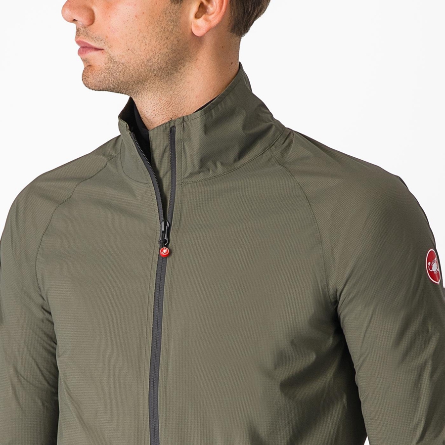 Castelli EMERGENCY 2 RAIN Védelem Férfi Zöld | LECTFJP-32