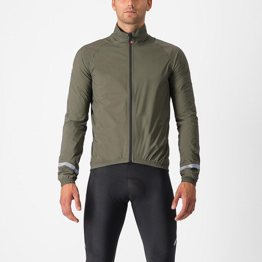 Castelli EMERGENCY 2 RAIN Védelem Férfi Zöld | LECTFJP-32