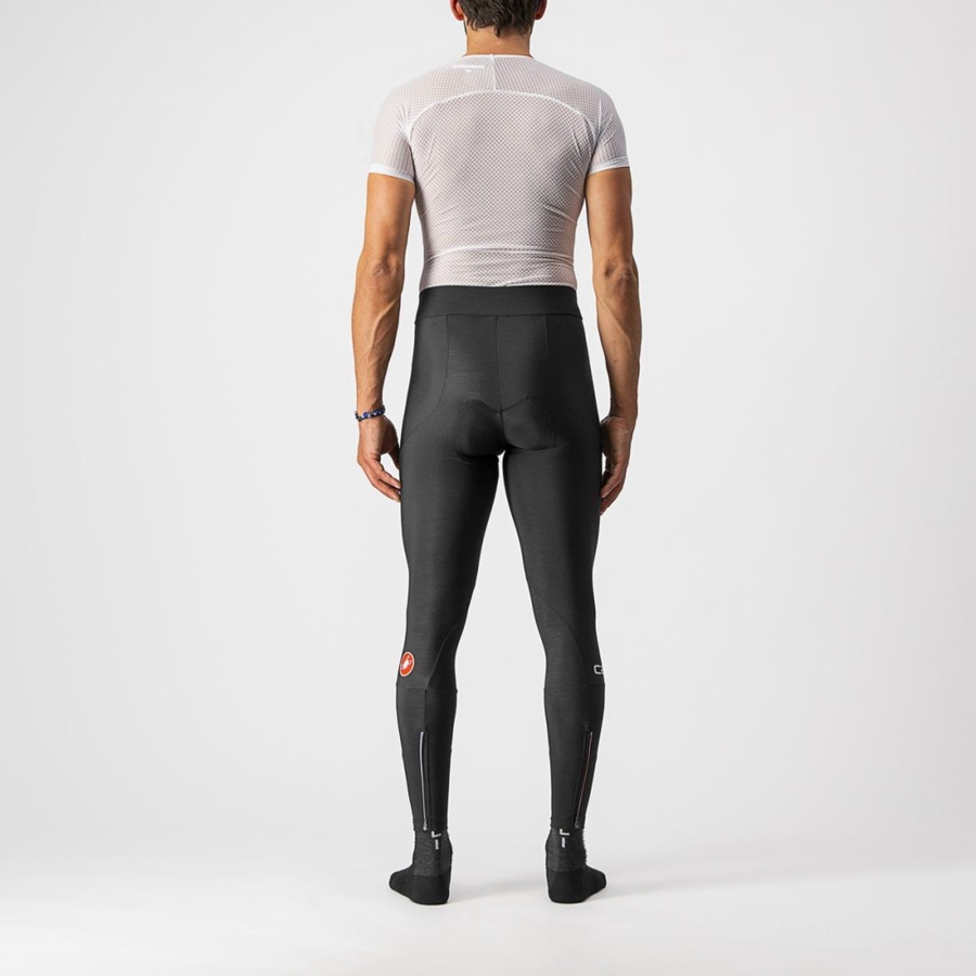 Castelli ENTRATA Leggings Férfi Fekete | ZPBXLHM-16