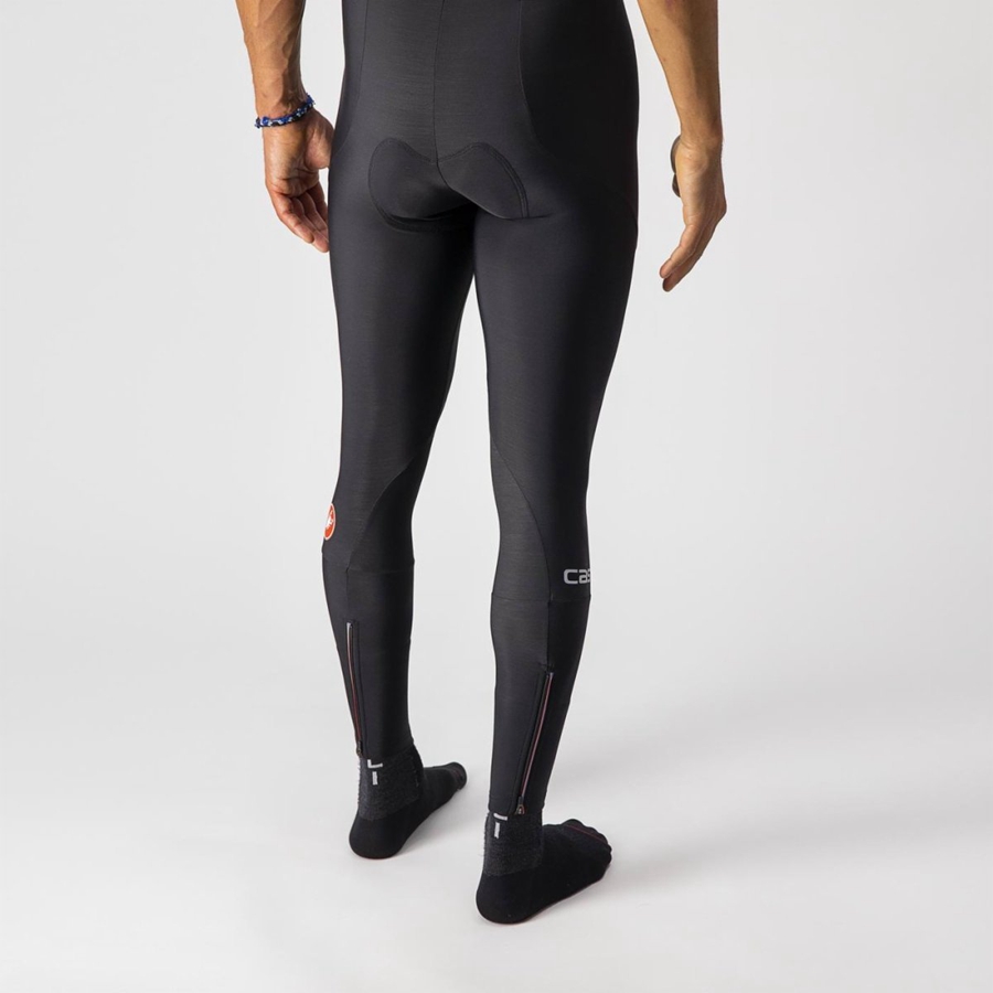 Castelli ENTRATA Leggings Férfi Fekete | ZPBXLHM-16