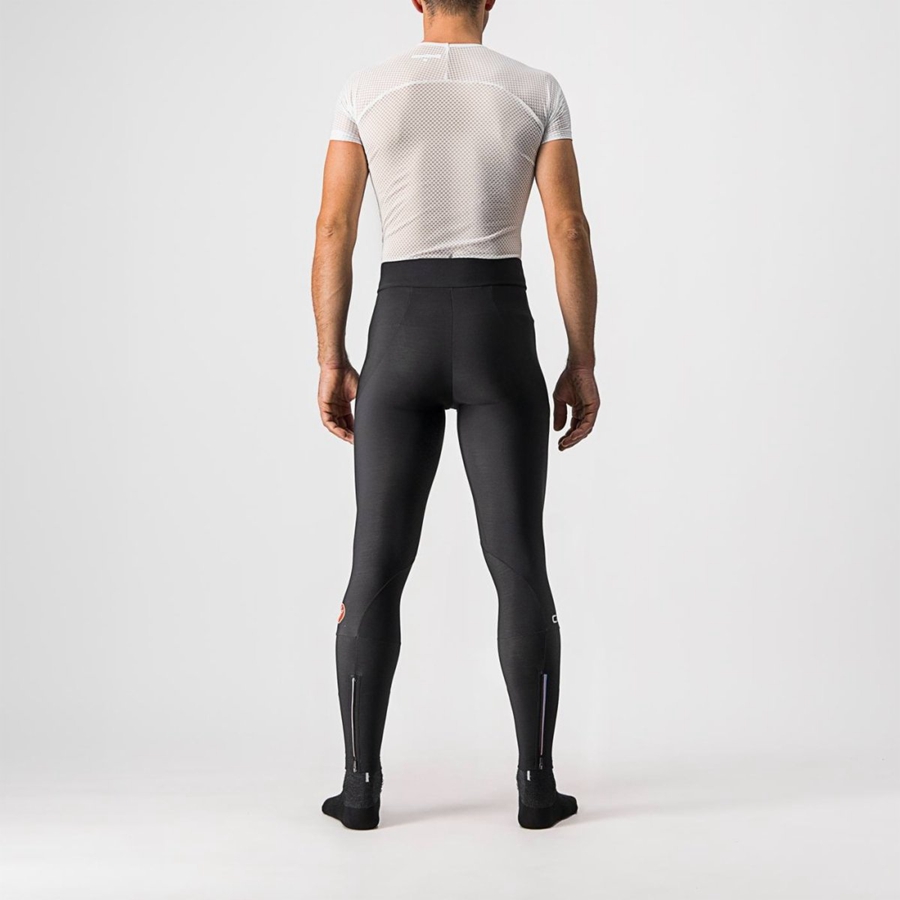 Castelli ENTRATA NO PAD Leggings Férfi Fekete | YVEMTWS-25