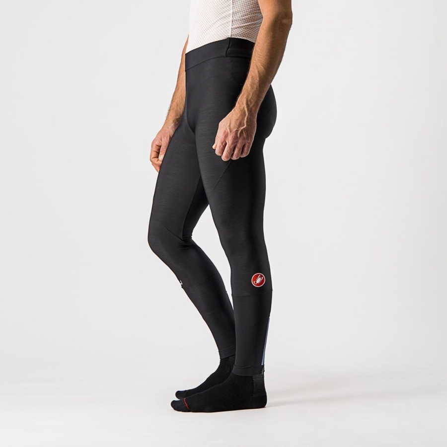 Castelli ENTRATA NO PAD Leggings Férfi Fekete | YVEMTWS-25