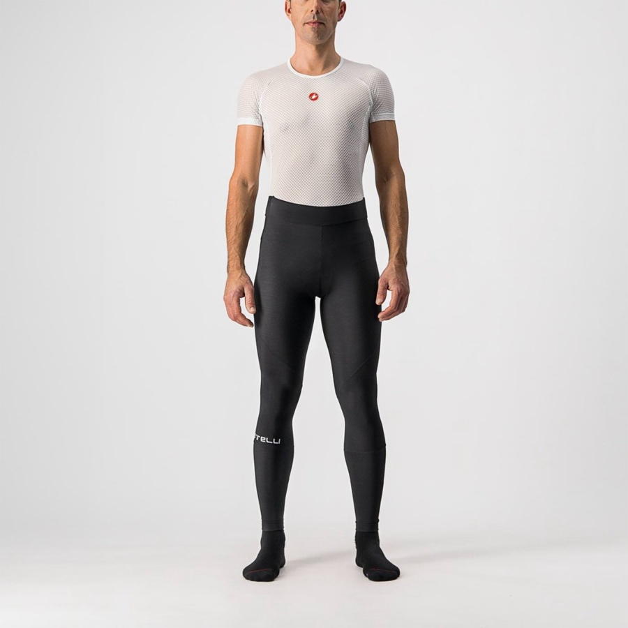 Castelli ENTRATA NO PAD Leggings Férfi Fekete | YVEMTWS-25