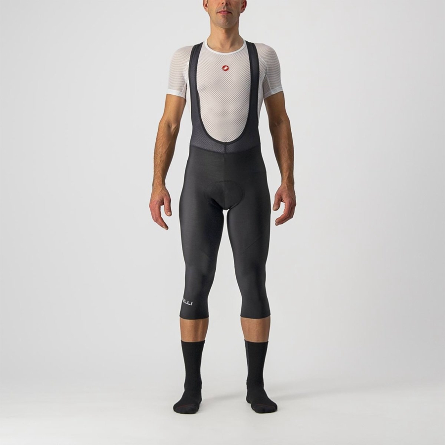 Castelli ENTRATA THERMAL BIB KNICKER Leggings Férfi Fekete | EZSXJVB-83