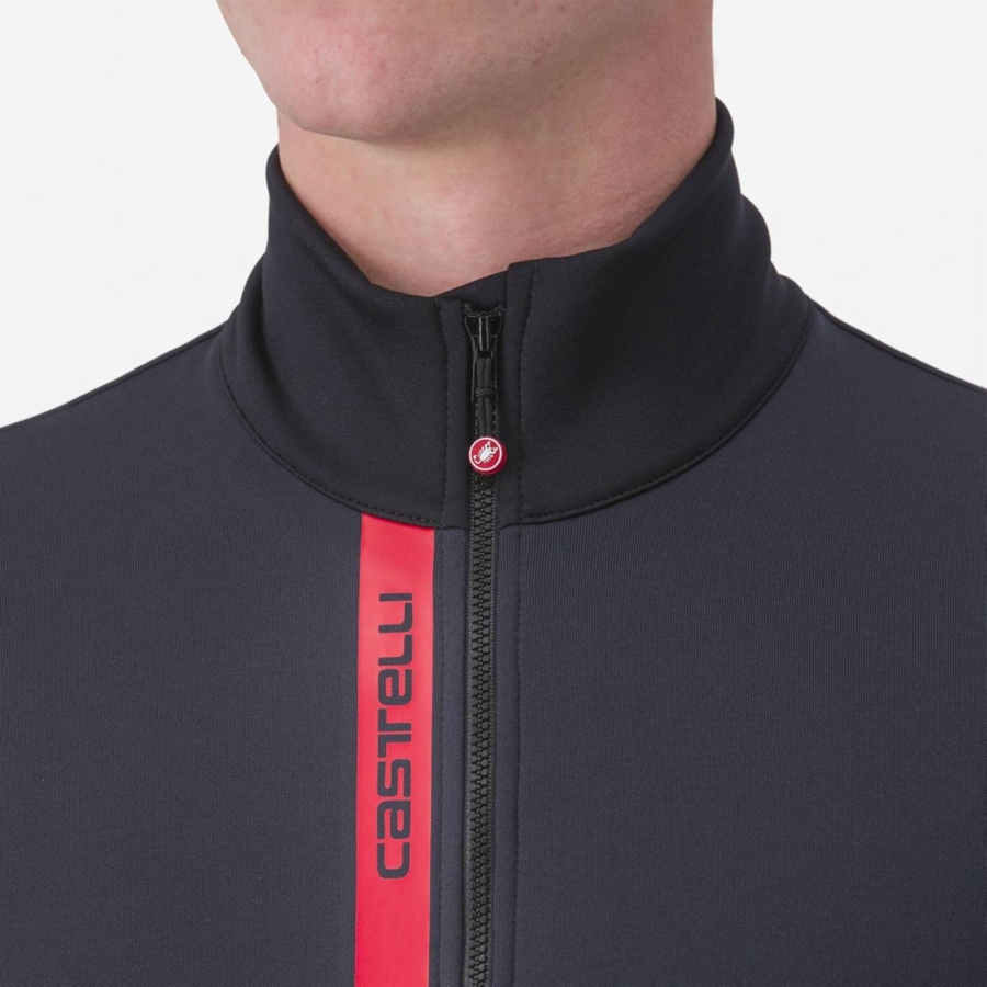 Castelli ENTRATA THERMAL Mez Férfi Fekete Piros | IORPFZH-05