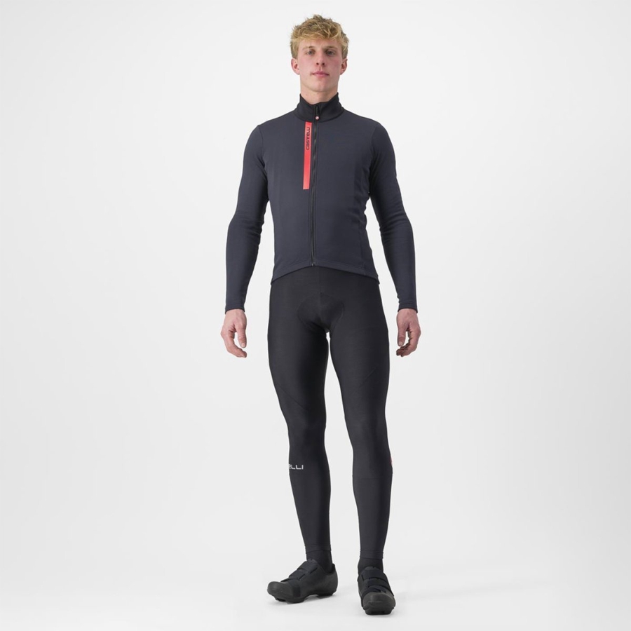 Castelli ENTRATA THERMAL Mez Férfi Fekete Piros | IORPFZH-05