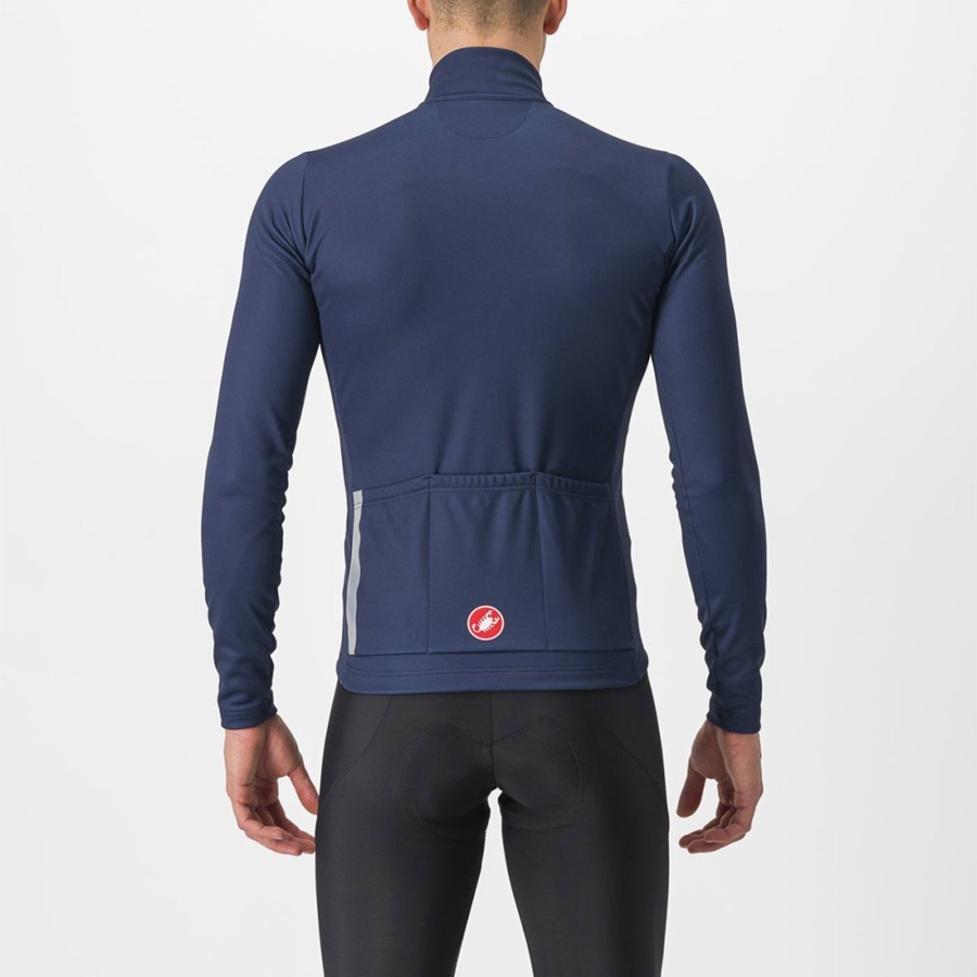 Castelli ENTRATA THERMAL Mez Férfi Kék Titán Szürke | JQMANVC-97