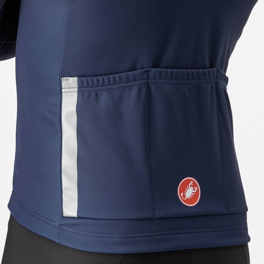 Castelli ENTRATA THERMAL Mez Férfi Kék Titán Szürke | JQMANVC-97