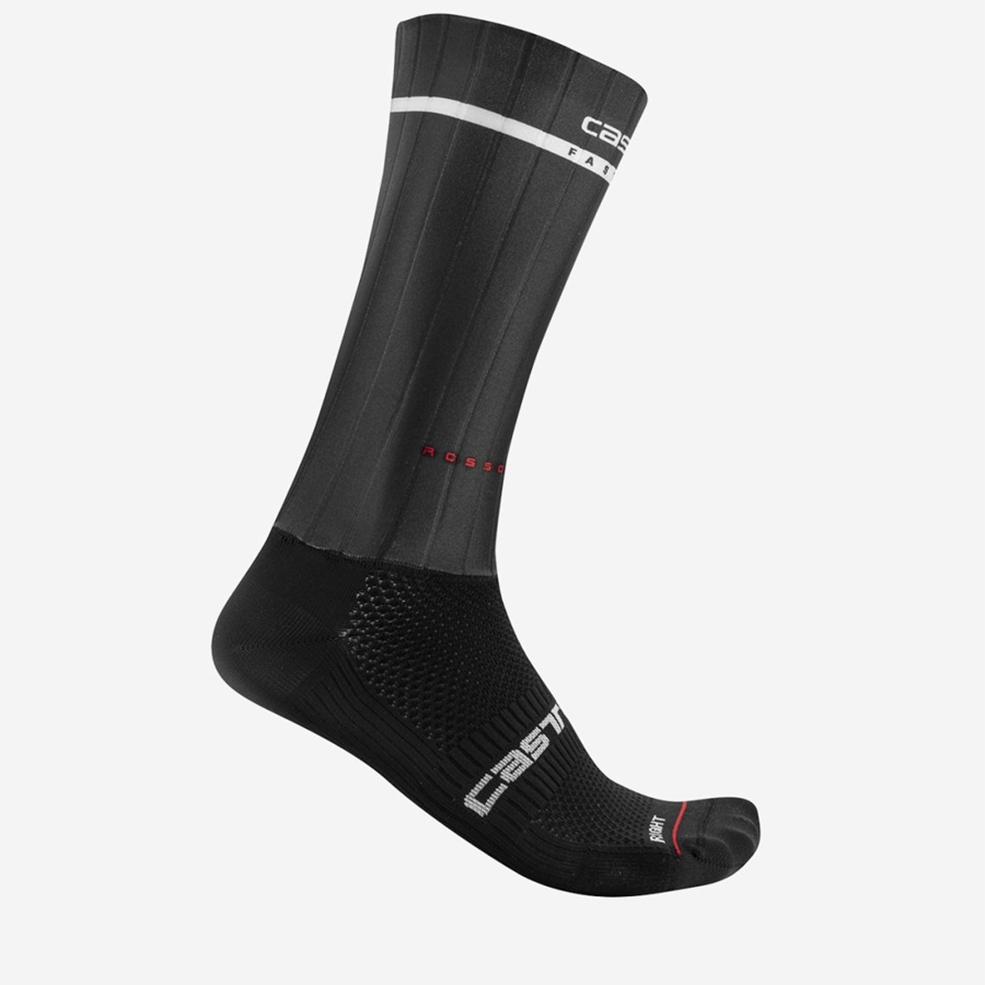 Castelli FAST FEET 2 Zokni Férfi Fekete | LURWNIQ-91