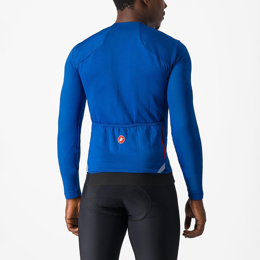 Castelli FLY LS Mez Férfi Kék | HXCZFKV-79