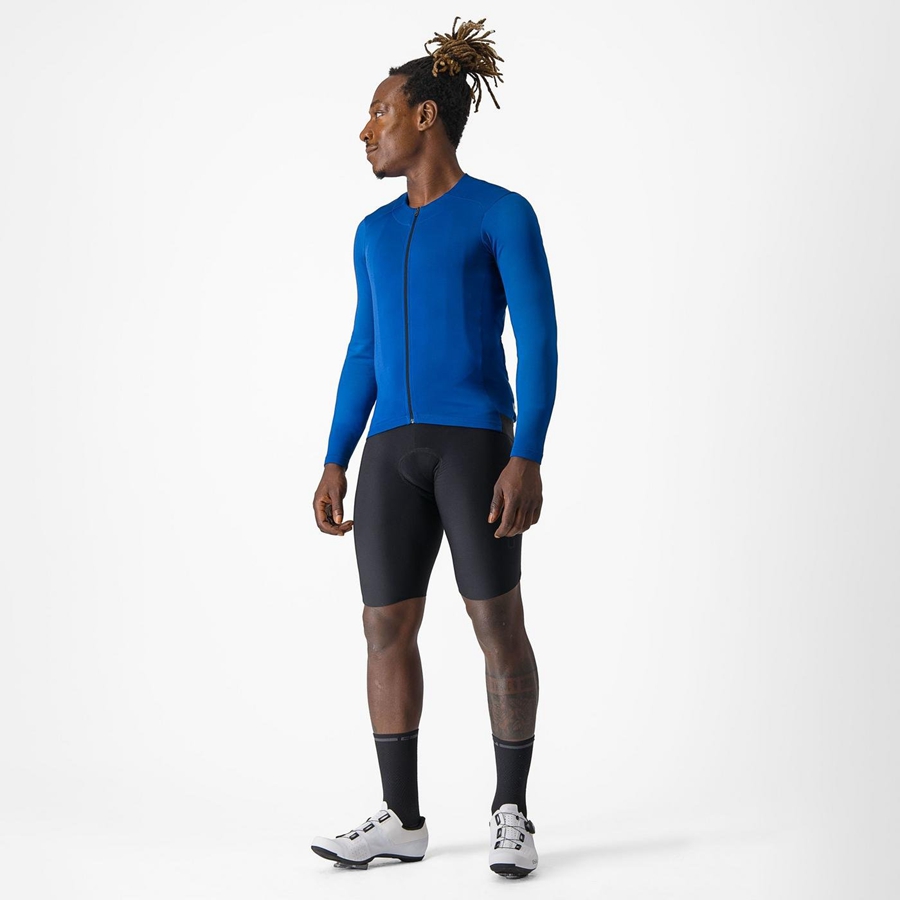 Castelli FLY LS Mez Férfi Kék | HXCZFKV-79