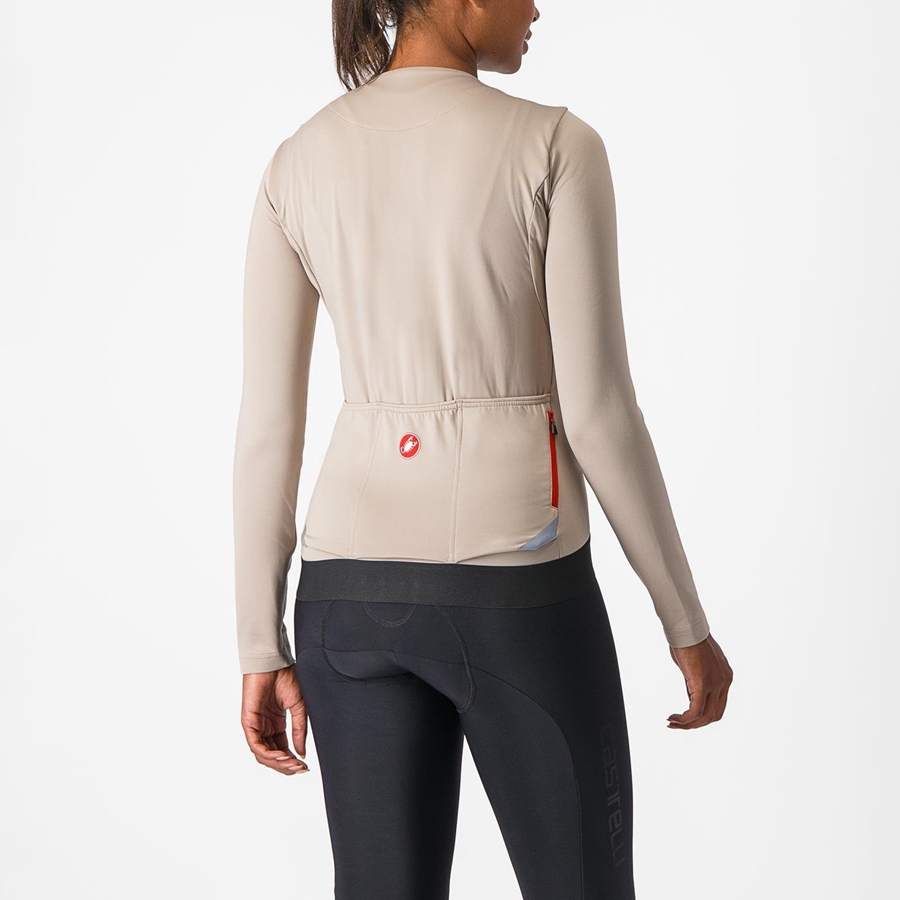 Castelli FLY LS W Mez Női Szürke | JEUSNTK-39