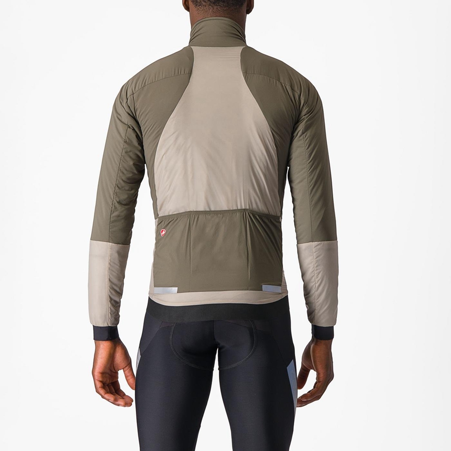 Castelli FLY THERMAL Kabát Férfi Zöld | SHUQKMI-58