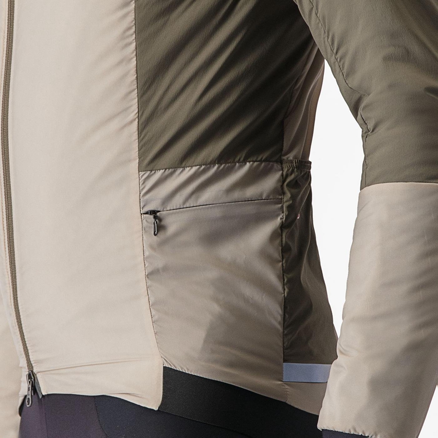 Castelli FLY THERMAL Kabát Férfi Zöld | SHUQKMI-58