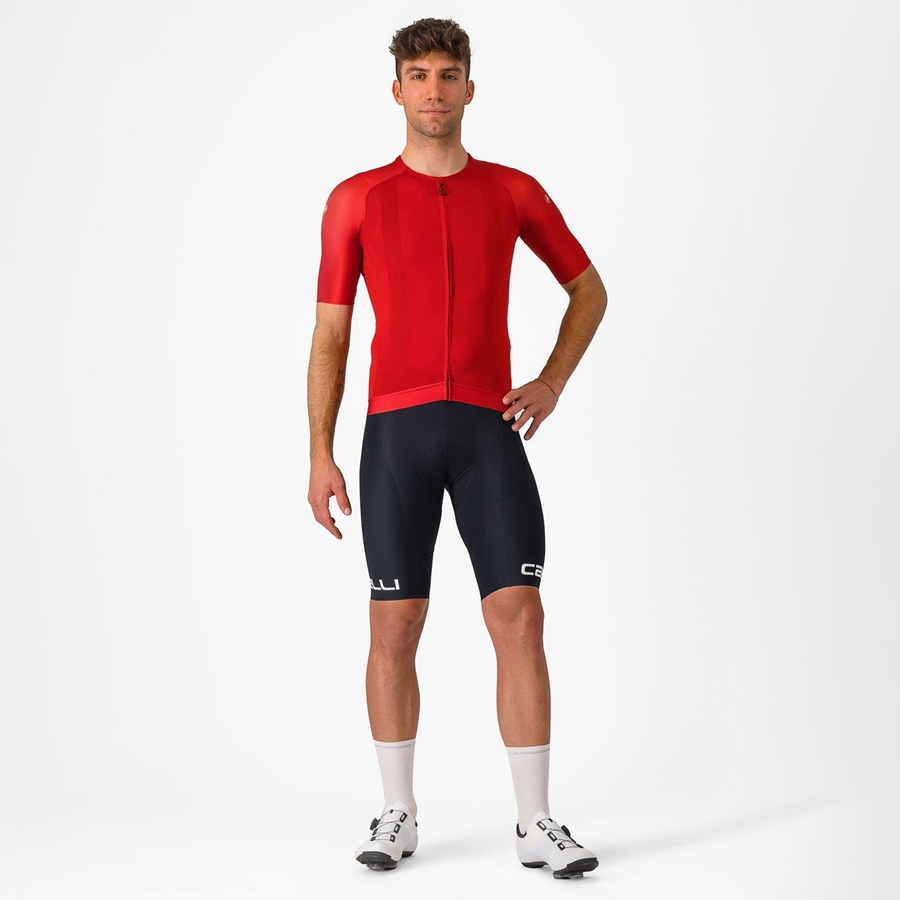 Castelli FREE AERO RC CLASSIC Rövidnadrág Bib-vel Férfi Fekete Fehér | QYXBISN-24